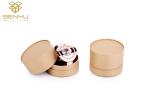 Biodegradable Brown Paperboard Push Up Lip Balm Tubes Candle Perfume Jar Jewelry