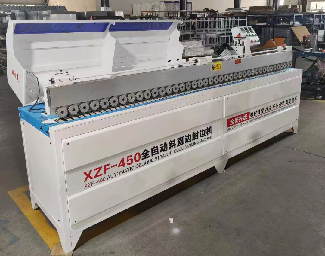 Edge Banding Machine for Straight and Oblique Bevel Edging in Furniture Manufacturing