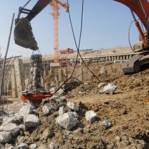 Wholesale Excavator Power Concrete Pile Head Cutter hydraulic sqaure pile breaker from china suppliers