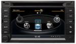2 din 6.2 inch in dash car dvd player dual screen for Peugeot 307 with auto