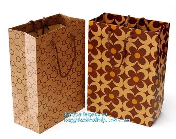 Handle Kraft Paper Flower Bag Wedding Confetti Cones Shaped Bouquet Bag Plant Bag Creative Flowers Holder Wrapping Gift