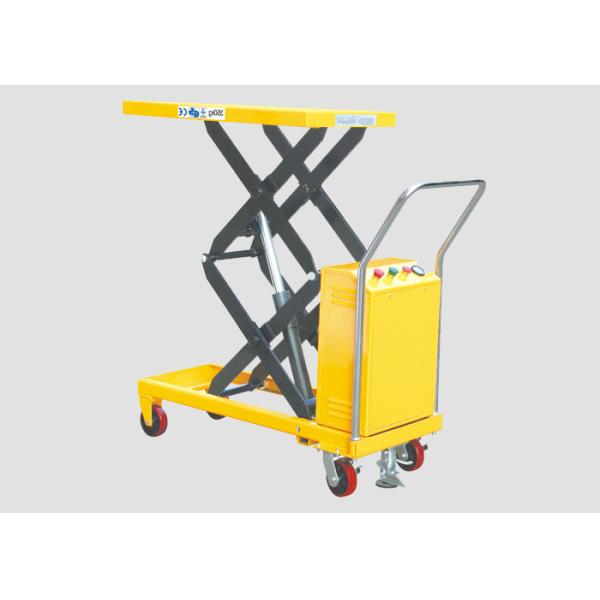 Double Scissors Portable Lift Table , Electric Lightweight Lift Table 0.8kw ​Motor Power