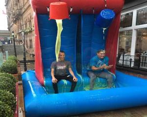 Wholesale Giant Inflatable Gunge Roulette Tank Commercial Pvc Smile Tank Game from china suppliers
