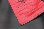 Customized Red Plastic Biohazard Medical Waste Bag For Hospital Pharmacy Clinic