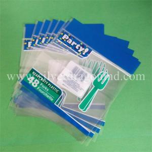China printed pp header bags with hanging hole on sale