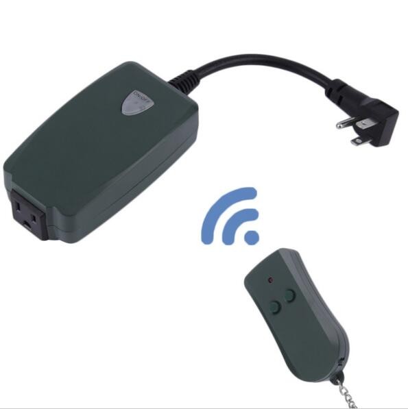 USA type Outdoor Remote Control Outlet Wireless Light Switch Socket US Plug Waterproof US Plug[Smart Electronics] Wholesale