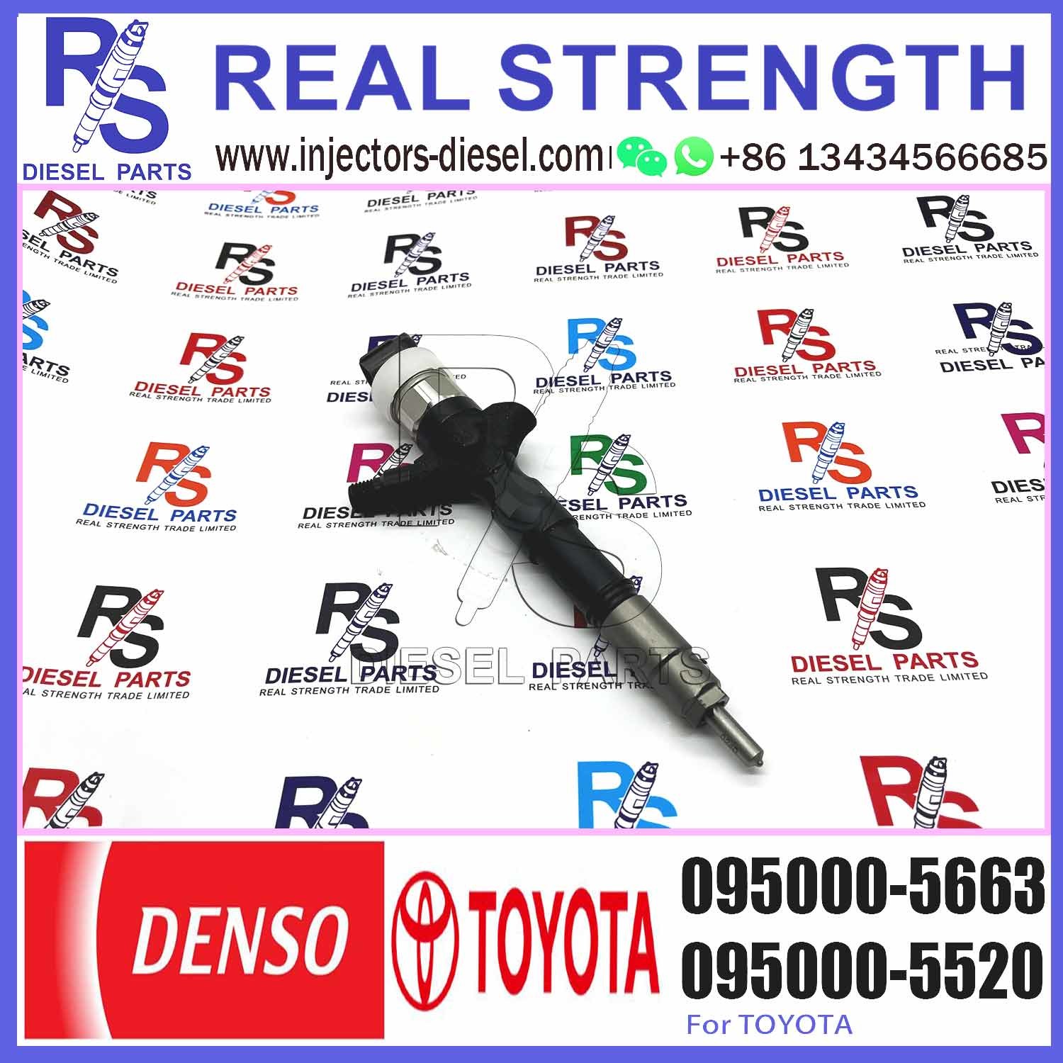 high quality diesel engine Fuel common rail injector 095000-5663 23670-39095/39096 23670-30050