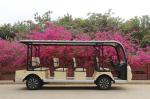 7.5KW Trojan Battery Sightseeing Electric Bus For Tourist Area 11 Passenger