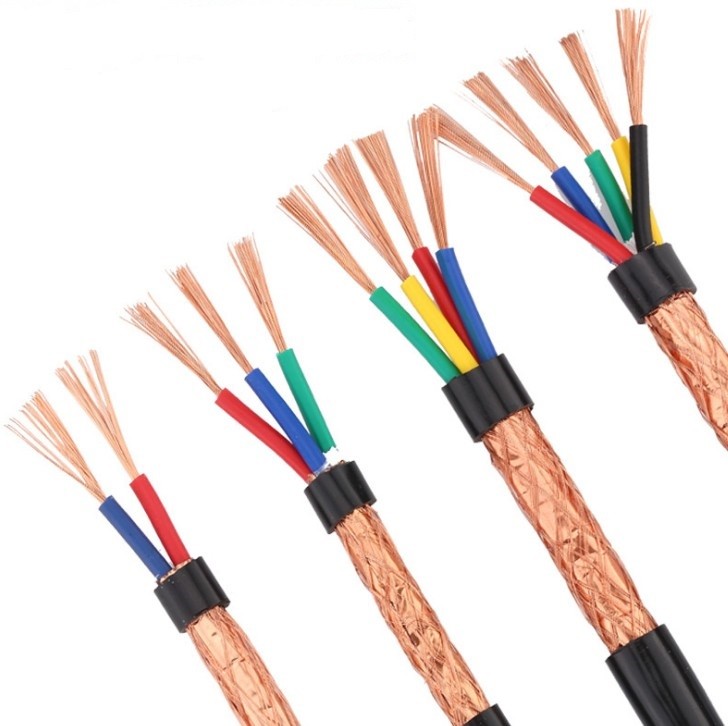 Flexible RVVP Fire Resistant Control Cable 3 Core 4 Core Copper Shielded Cable