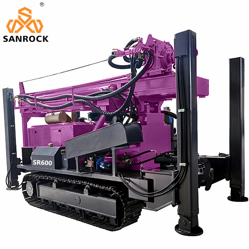 Multifunction Water Well Drilling Rig Hydraulic Bore Hole Crawler Water Well Equipment