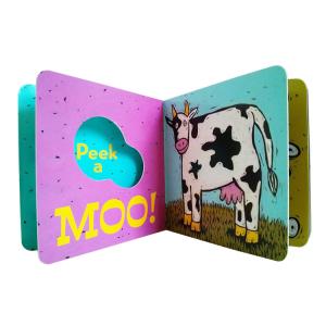 Wholesale 157Gsm Art paper Photo Board Book Printing , Cut Out Educational Baby Books from china suppliers