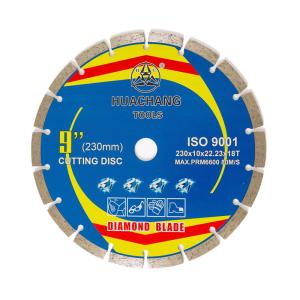 Wholesale High Quality hot press 230×10×22.23×18T Concrete Cutting Wheel For Grinder Diamond Tile Cutting Blade from china suppliers