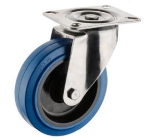 Wholesale 5'' Trolley Wheel Rubber Caster Wheels Hardwood Floor 125mm from china suppliers