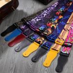 Pantone Color Comfortable Personalized Guitar Straps For Acoustic Guitars