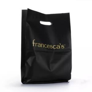 Wholesale 5 KG Shopping Printed Black Plastic Die Cut Handle Bag from china suppliers