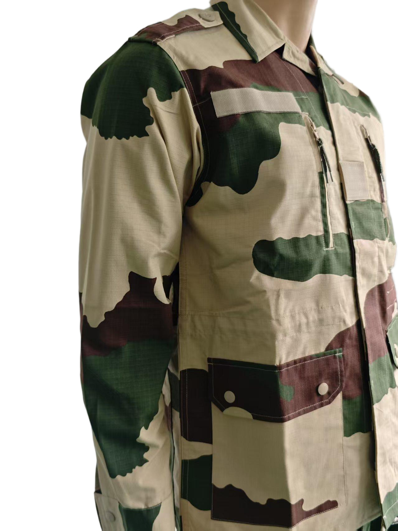 F1 Woodland Camouflage Military Outfit For Tactical Operations Formal Style For Outdoor Tactical Activities French Military Uniform