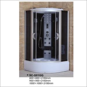 Wholesale Massage Steam Sauna Glass Bathroom Shower Stalls , Multi Functional Shower Units from china suppliers