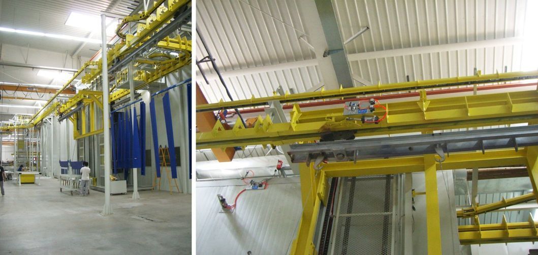 Powder Coating Production Line Coating Equipment for Iron Electric Control Cabinet