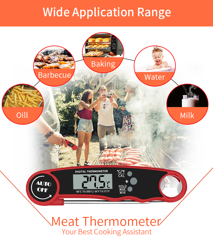 Wireless Kitchen Food BBQ Meat Digital Thermometer And Waterproof For Cooking Mastery