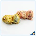 Yellow And Pink Cat Shape Crystal Trinket Box For Sale SCJ602
