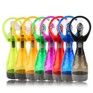 Wholesale Battery Powered Summer Outdoor Travel Hand Held Standing Mini Portable Water Mist Spray Bottle Cooling Fan with Water Tank from china suppliers