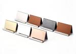 Light Weight Hairline Steel Surface shop Display Stands For Name Card