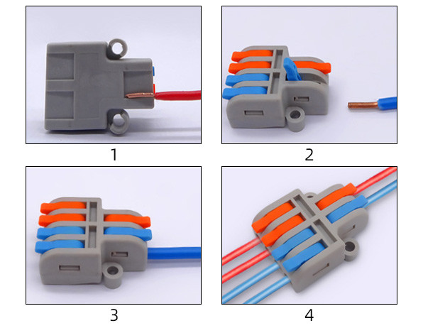 4mm² Lever Nut 250V RV BV Wire Junction Connector