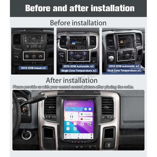 10.5 Inch Android Car Head Unit For 2013-2018 Dodge Ram 1500