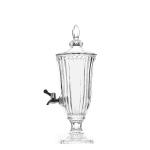 Lead-free crystal glass 5L glass juice beverage dispenser with tap