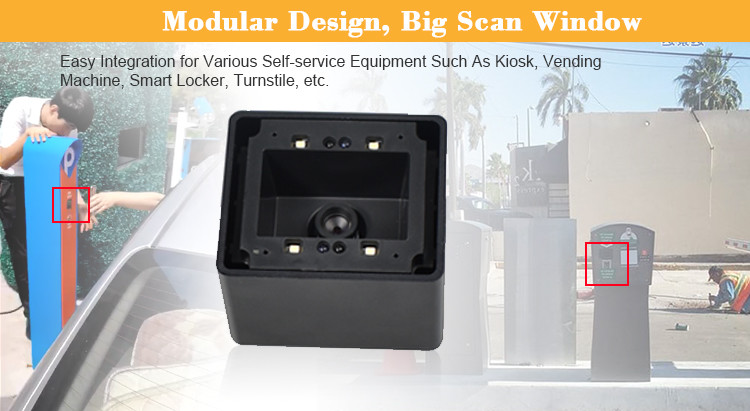 Long Distance 1D or QR Payment Scanner for Parking Lot/ High-Speed Toll Station