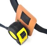 Durable Metal Real Leather Measure Holder Tape For Belt Measuring Tape Holster