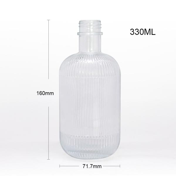 Capacity 250ml/350ml/500ml/550ml/650ml/700ml/750ml Glass Gin Bottle for
