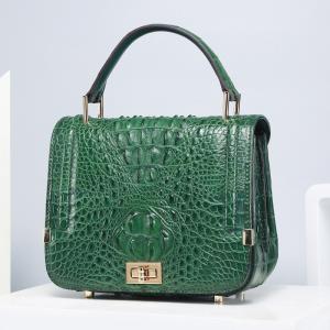 Wholesale Authentic Genuine Crocodile Skin Female Small Purse Women Handbag Exotic Alligator Leather Lady Cross Shoulder Bag from china suppliers