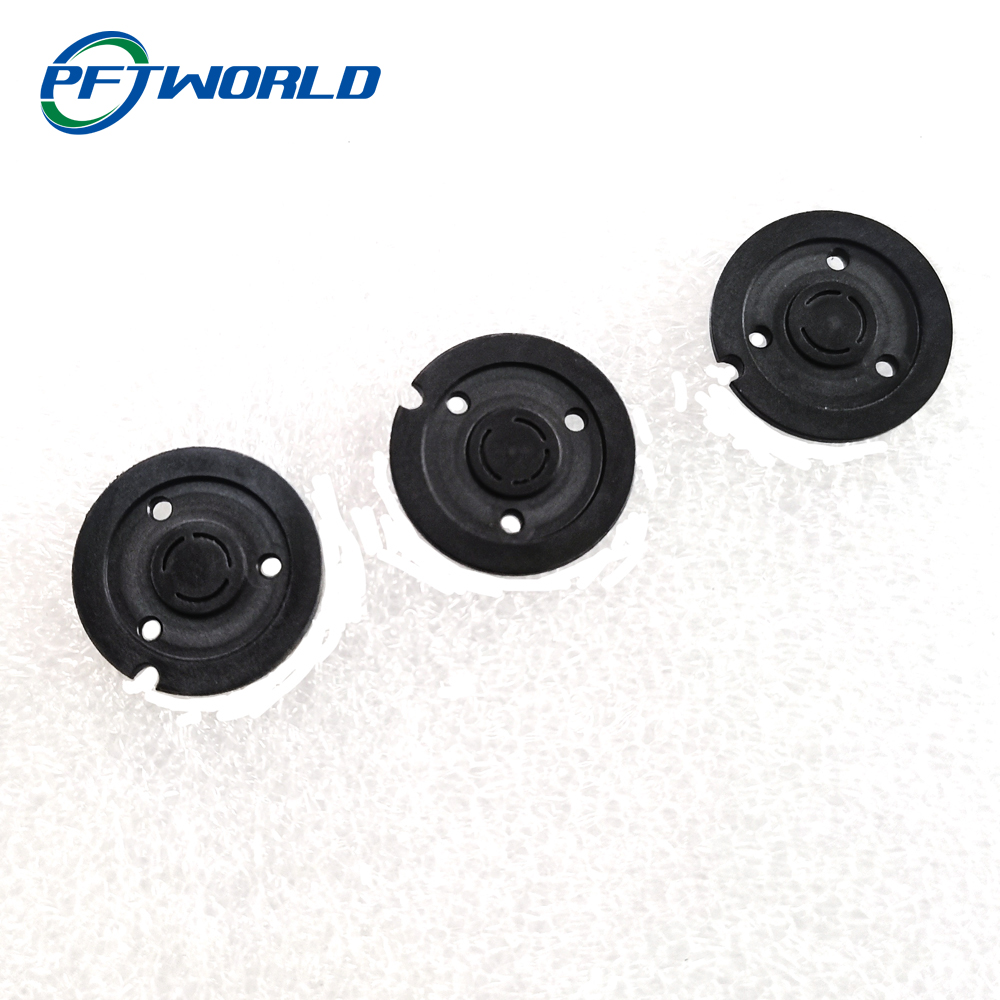 PTFE Injection Molding Parts Precision Plastic Gear Parts Black Color