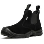 Durable Mid Cut Chelsea Boots Unisex Steel Toe Chelsea Work Boots