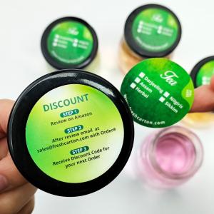 China Round Custom Candle Warning Labels With PE PET Bopp Vinyl Synthetic Paper on sale