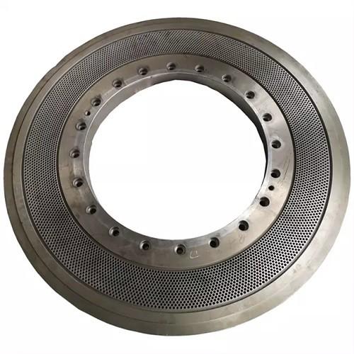 X46Cr13 300kg SS Steel Flat Pellet Machine Ring Die Pelletizing Die For Amandus