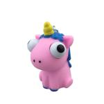 Rubber Soft PVC Junk Food Squishies Key Chains Animal Eye Poppers, Raised Eyes