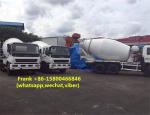 10PE1 Engine Used Concrete Mixer Trucks , Mobile Concrete Mixer Truck
