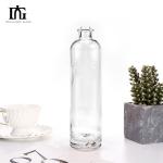 Acceptable Customer's Logo Tall Glass Liquor Bottle for Vodka Gin Tequila Brandy