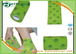 Wholesale Dog paw printing Veterinary Non Woven Self Adhesive Flexible Wrapping Bandage Coflex Pet Bandage from china suppliers