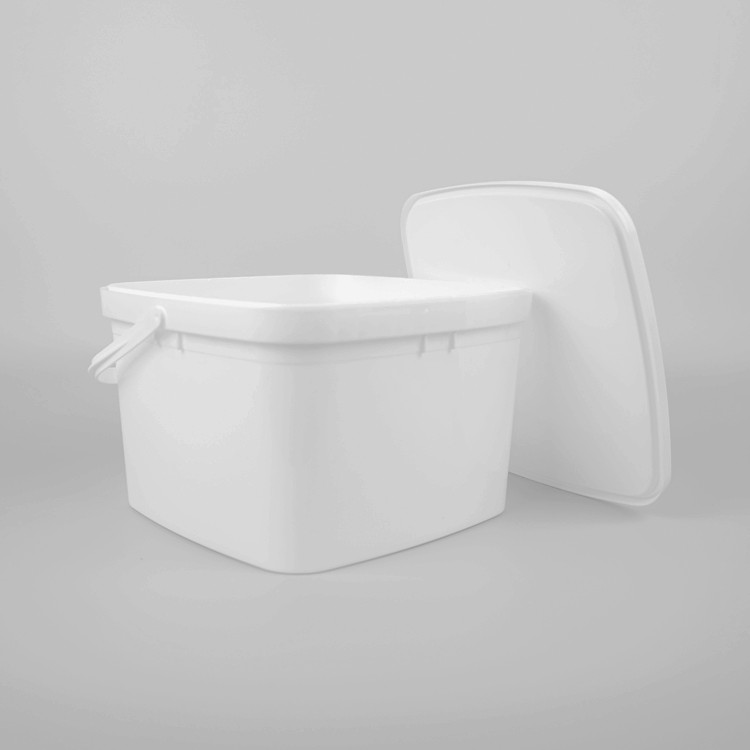 Food Grade 3KG Square Biscuit Bucket With Handle And Lid