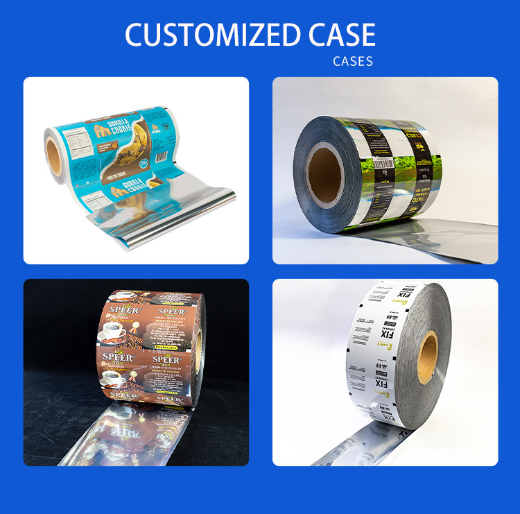 Food-Safe PET Roll Films For Biscuit Packaging Lines Aluminium Foil Film Laminated