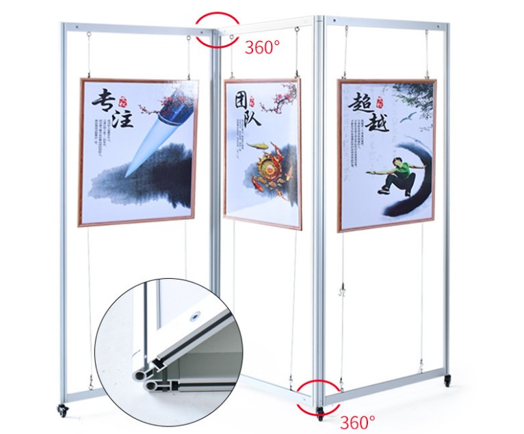 Kiosk & Screen Style Display Stands | Floor Displays with Cable Systems for displaying graphic panels, posters, artwork,