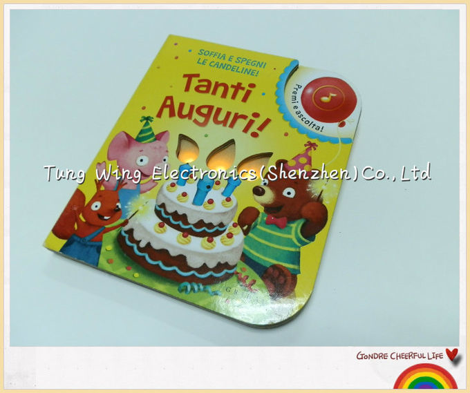 ABS material Twinkling Lights Flashing Baby Sound Books Module With Funny Birthday Songs. 1
