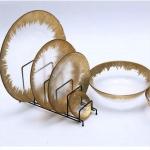 Break Resistant Round Glass Flat Charger Plate For Wedding Table Setting