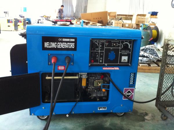 Quality Silent Type Diesel Welding Generator Set DW180SE 4.5kw 160A for sale