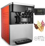 Three Flavor Milk Soft Ice Cream Machine Voltage 60hz For Restaurant