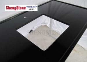 Wholesale Black Color Clear Epoxy Resin Countertops One Hole 1500*700 Mm Size from china suppliers