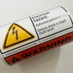 Waterproof Packaging Printed Vinyl Warning Stickers Custom Logo
